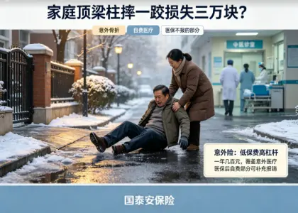 家庭顶梁柱摔一跤损失三万块？这件事让我重新认识了意外险