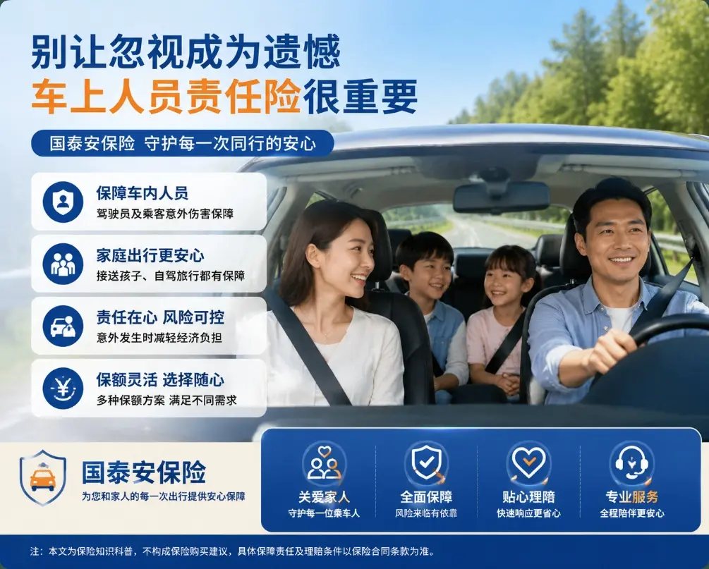 为什么很多车主续保时会忽略车上人员责任险?家庭用车需要重新认识保障(图1) 为什么很多车主续保时会忽略车上人员责任险?家庭用车需要重新认识保障(图1)