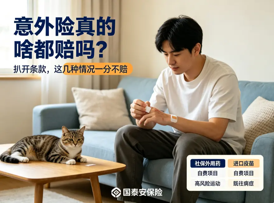 意外险真的“啥都赔”吗?扒开条款,这几种情况一分不赔(图1) 意外险真的“啥都赔”吗?扒开条款,这几种情况一分不赔(图1)