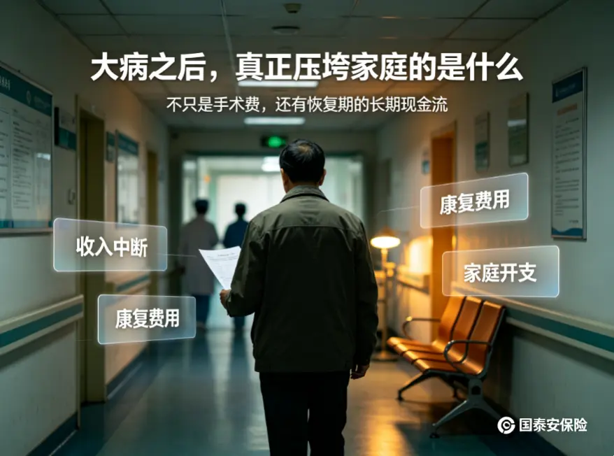 不幸确诊大病,除了医疗费,更可怕的是这3笔看不见的损失(图1) 不幸确诊大病,除了医疗费,更可怕的是这3笔看不见的损失(图1)